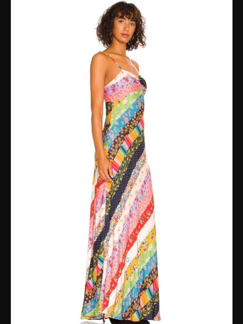 Free People Fiona Maxi Dress Confetti Combo Patchwork Floral Size Small - Picture 2 of 15